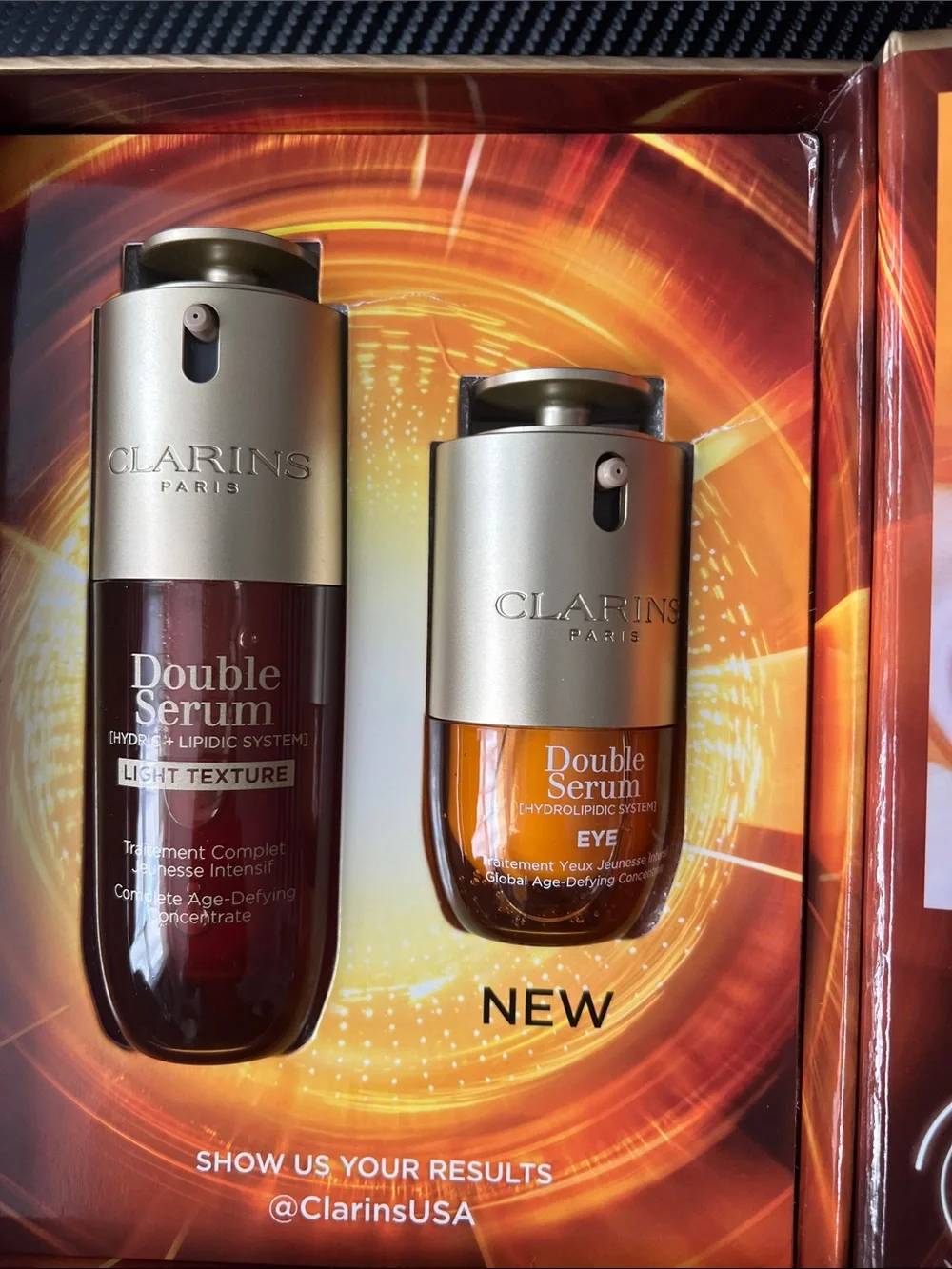 Clarins premium packaging